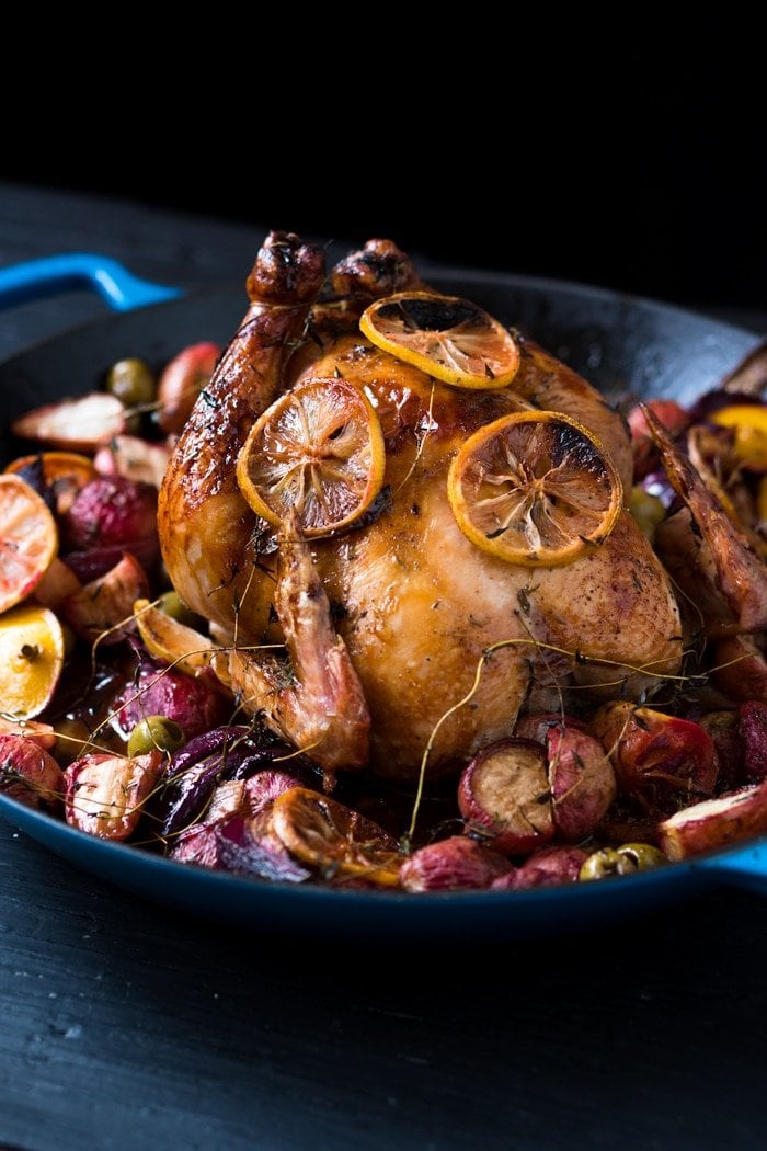 Lemon & Thyme Keto Roasted Chicken 🍗 #ketoroastedchicken #lowcarbchicken #ketochicken