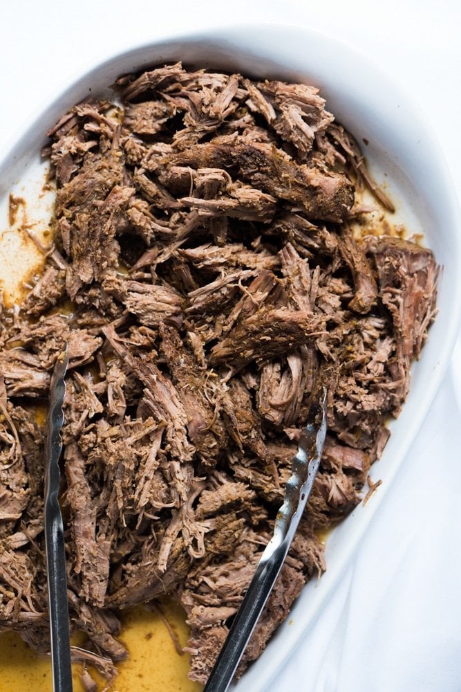 Slow Cooker Pulled Skirt Steak ? Gluten Free & Ketogenic