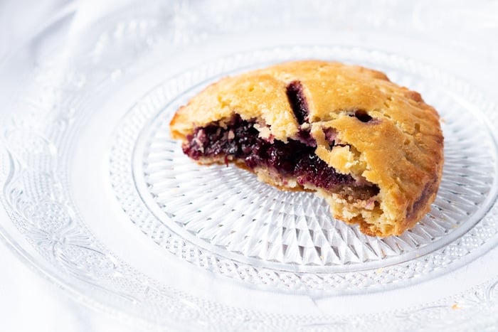 Bitten blackberry keto hand pie