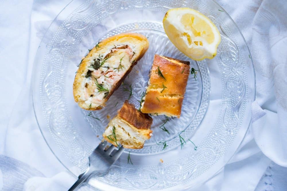 Gluten Free & Keto Smoked Salmon & Ricotta Pastry Roll-Up ?