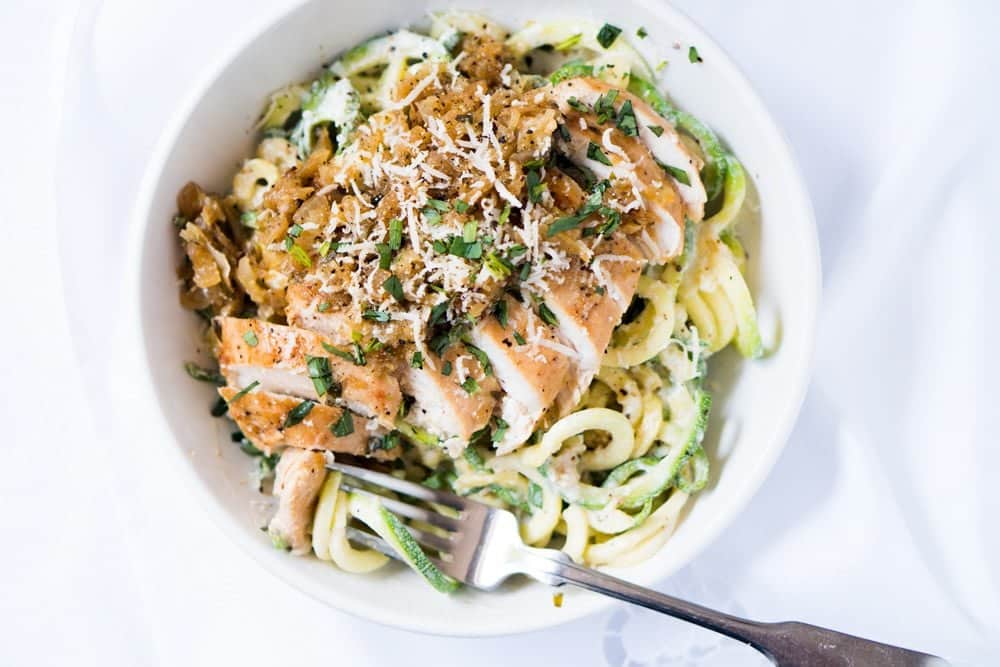 30-Minute Paleo & Keto Chicken Tarragon Zoodles 🍗