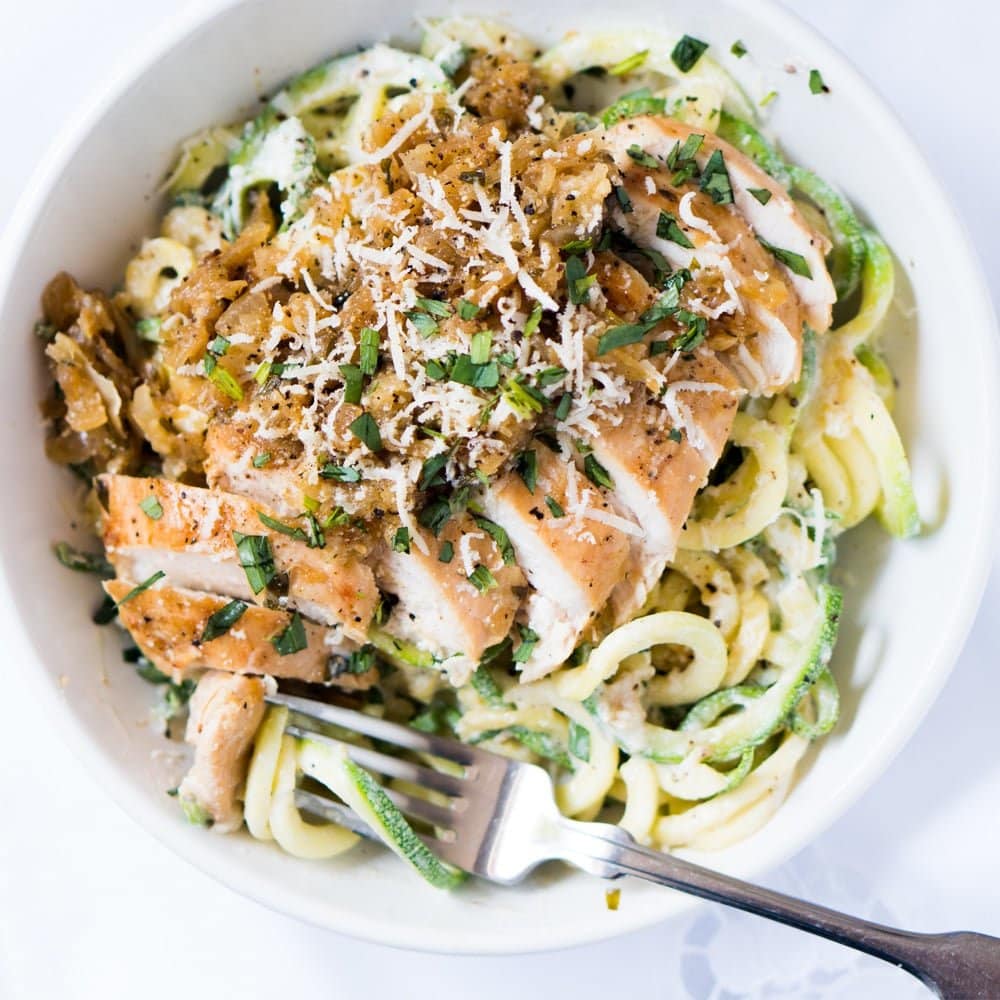 30-Minute Chicken Tarragon Zoodles ? gluten free, keto & paleo