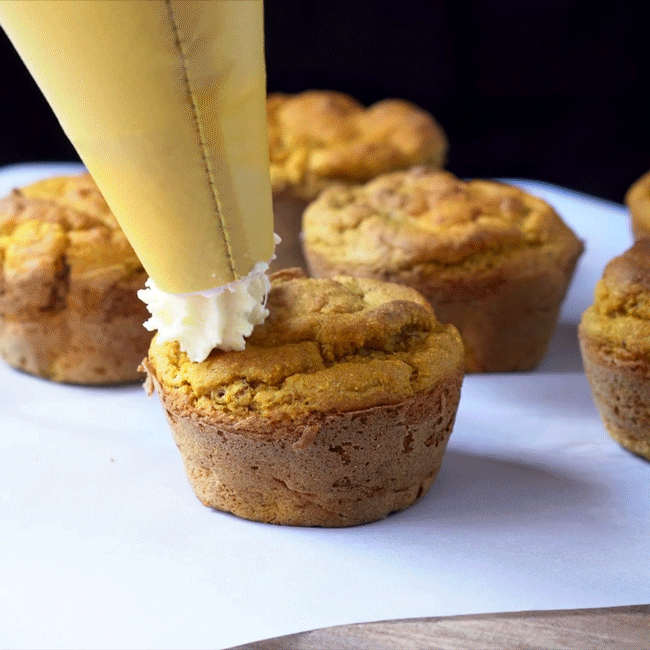 Gluten Free, Paleo & Keto Pumpkin Cupcakes 🎃