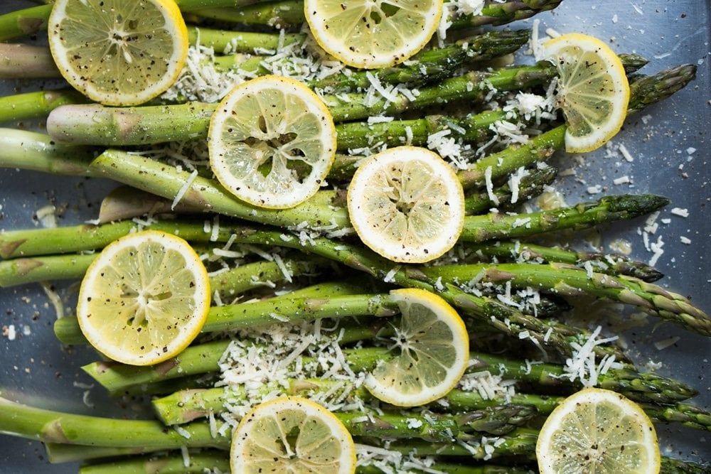 Lemon & Parmesan Roasted Asparagus 🍋 gluten free & keto