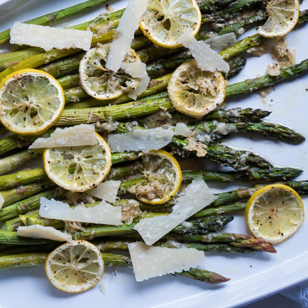 Lemon & Parmesan Roasted Asparagus ? gluten free & keto