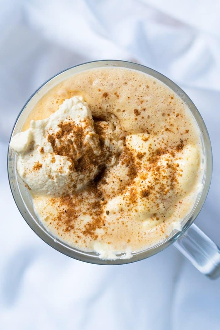 Paleo & Keto Pumpkin Spice Latte #keto #lowcarb #healthyrecipes #dairyfree #glutenfree #paleo #pumpkin #pumpkinspicelatte