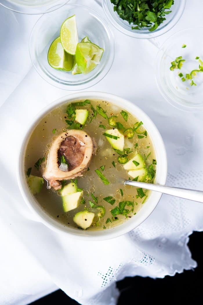 Paleo & Keto Mexican Bone Broth (i.e. Caldo de Res) 🍖