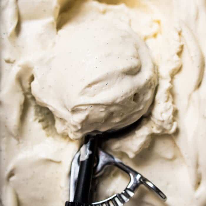 No-Churn Paleo, Low Carb & Keto Vanilla Ice Cream 🍦 #keto #lowcarb #dairyfree #paleo #healthyrecipes #icecream