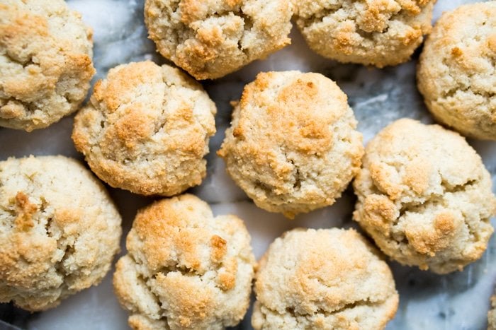 Freshly baked keto amaretti