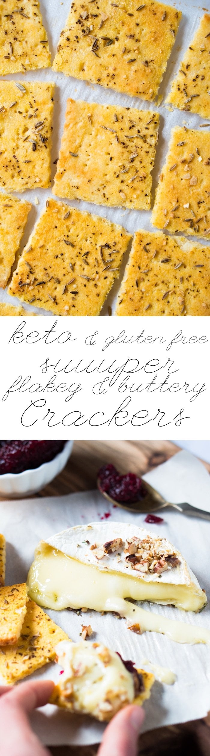 Gluten Free & Keto Crackers 🧀 Suuuper Flakey & Buttery #ketocrackers #lowcarbcrackers