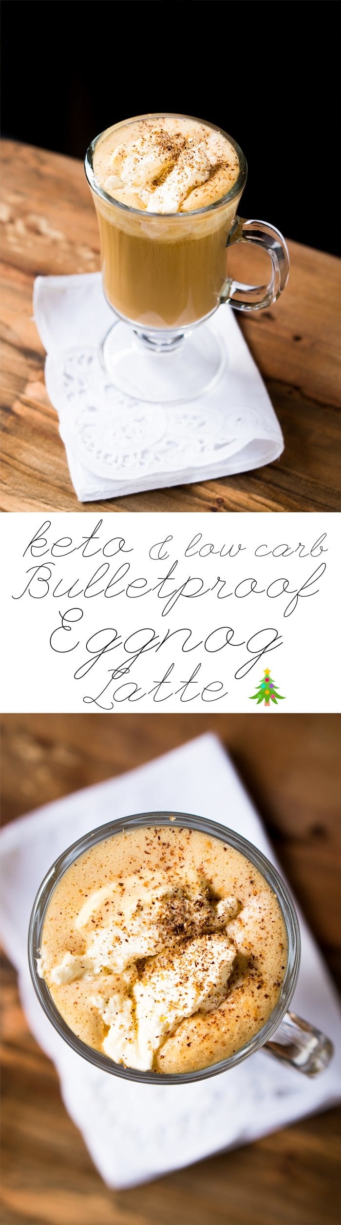 Keto Bulletproof Eggnog Latte 🎄 #bulletproofcoffee #bpc #keto