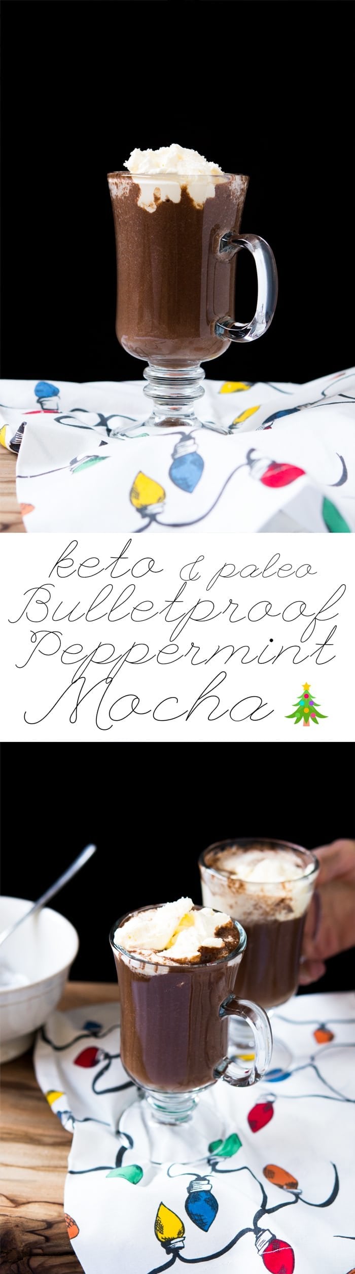 Paleo & Keto Bulletproof Peppermint Mocha 🎄Thick, Creamy and just 2g net carbs! #ketopeppermintmocha #bpc
