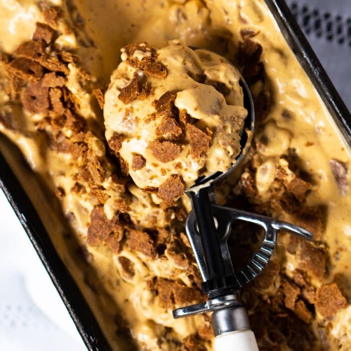 No-Churn Gluten Free & Keto Pumpkin Cheesecake Ice Cream #keto #lowcarb #healthyrecipes #pumpkin #glutenfree #icecream