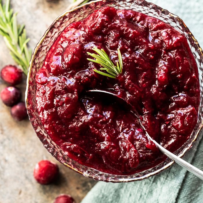 Low carb & keto cranberry relish