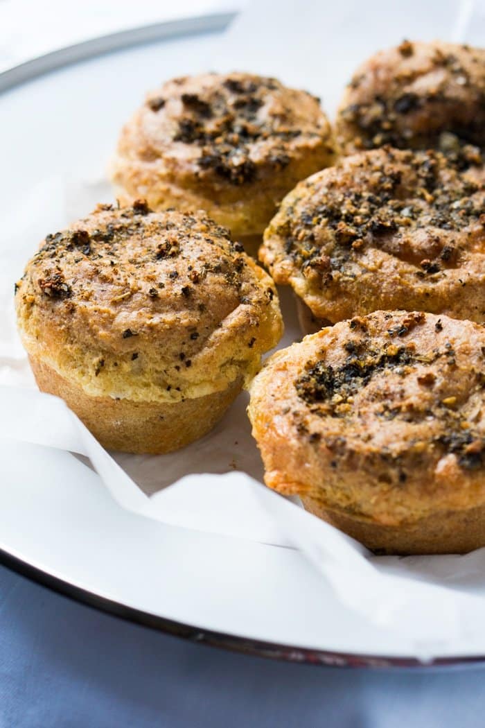Suuuper Cheesy Gluten Free & Keto Garlic Bread Muffins 🧀 #ketobread #lowcarbbread