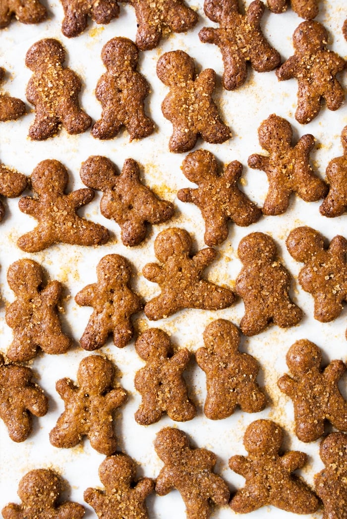 Freshly baked gluten free & keto gingerbread cookies