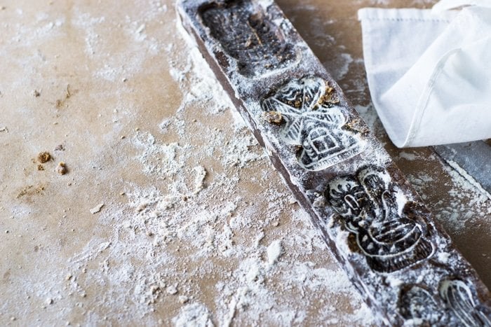 Speculoos or speculaas wooden mold