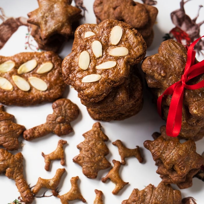 Piled up gluten free & keto speculoos i.e. biscoff cookies