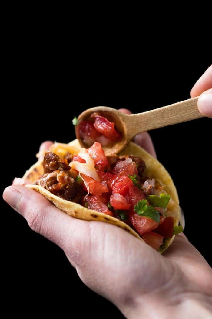 Keto Chorizo Tacos i.e. Mexican Choriqueso! 🌮 #ketotacos #ketochorizo #choriqueso 