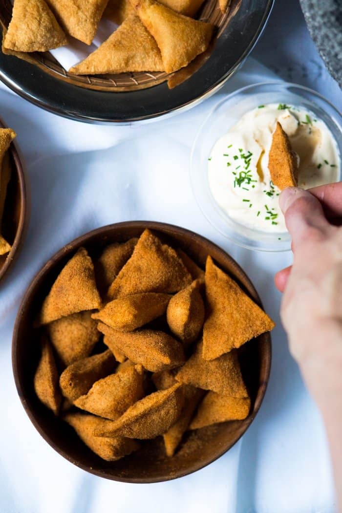 Gluten Free & Keto Tortilla Chips 🌶️ 3 Ways #keto #ketochips #lowcarbchips #ketotortilla 