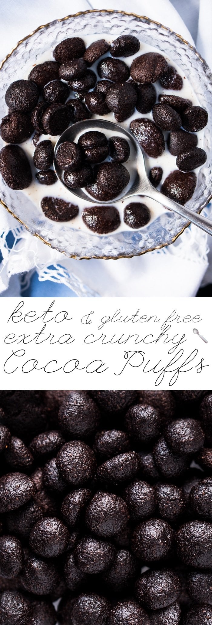 Grain Free & Keto Cocoa Puffs Cereal #ketocereal #lowcarbcereal #ketobreakfast
