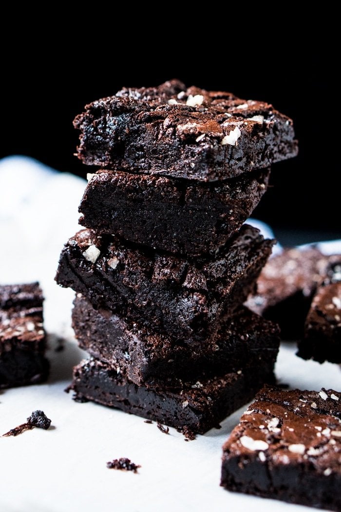 Stacked Fudgy Paleo & Keto Brownies