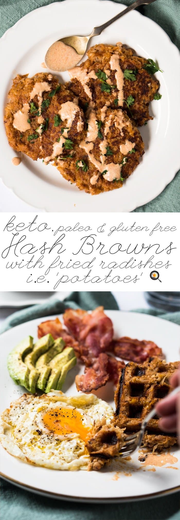 Low Carb & Keto Hash Browns with Grated Radishes 🍳 #ketohashbrowns #lowcarbhashbrowns #ketoradishes