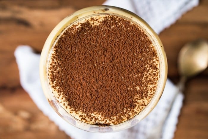 Gluten Free, Low Carb & Keto Tiramisu For 1 #keto #lowcarb #healthyrecipes #glutenfree #tiramisu
