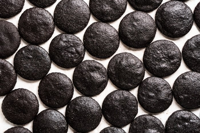 Just baked keto chocolate wafer cookies