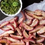 Paleo & Keto Roasted Radish Wedges (i.e. 'Potatoes') With Pesto 🍃 #keto #ketodiet #lowcarb #ketorecipes