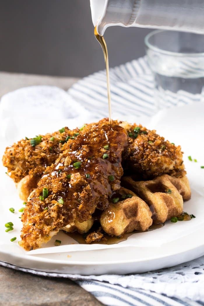 Gluten Free & Keto Fried Chicken and Waffles 🍗 #keto #ketodiet #lowcarb #glutenfree #healthyrecipes
