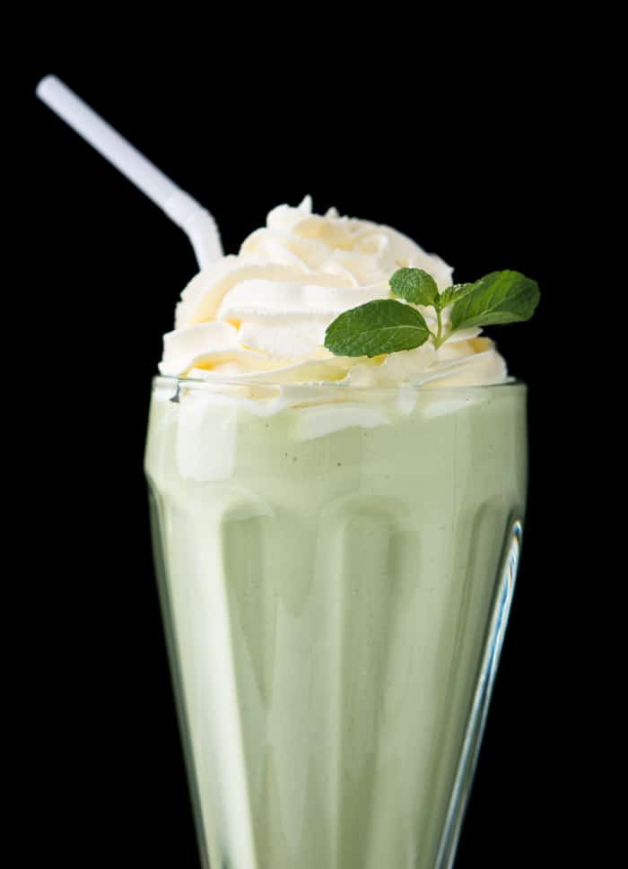 Paleo & Keto Shamrock Shake With Whipped Cream
