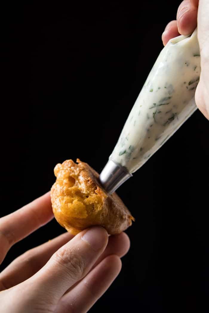 Gluten Free, Low Carb & Keto Cheese Puffs (i.e. Gougères) 🧀 #keto #lowcarb #glutenfree #healthyrecipes #ketodiet