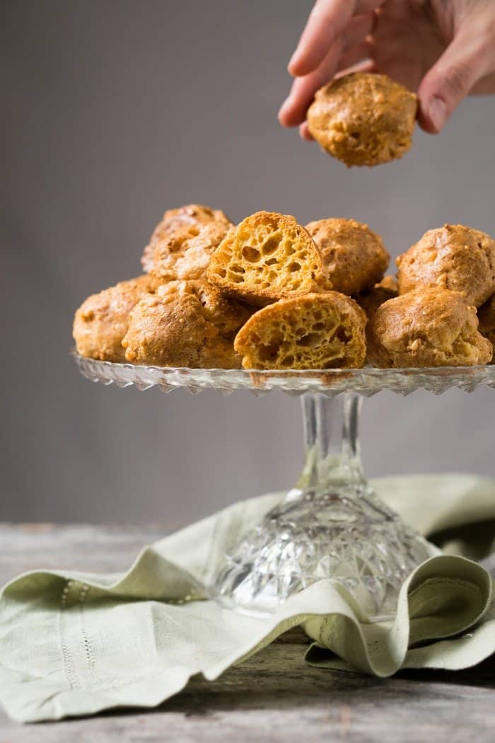 Gluten Free, Low Carb & Keto Cheese Puffs (i.e. Gougères) 🧀 #keto #lowcarb #glutenfree #healthyrecipes #ketodiet