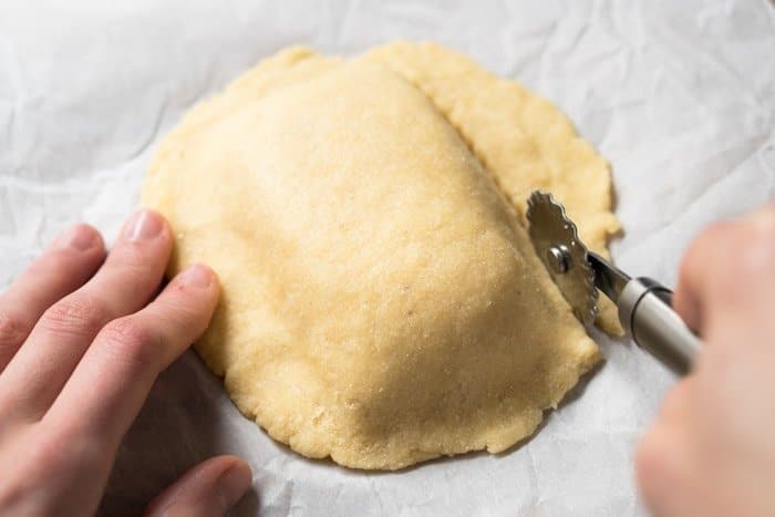 Trimming the Keto Dough for hot pockets