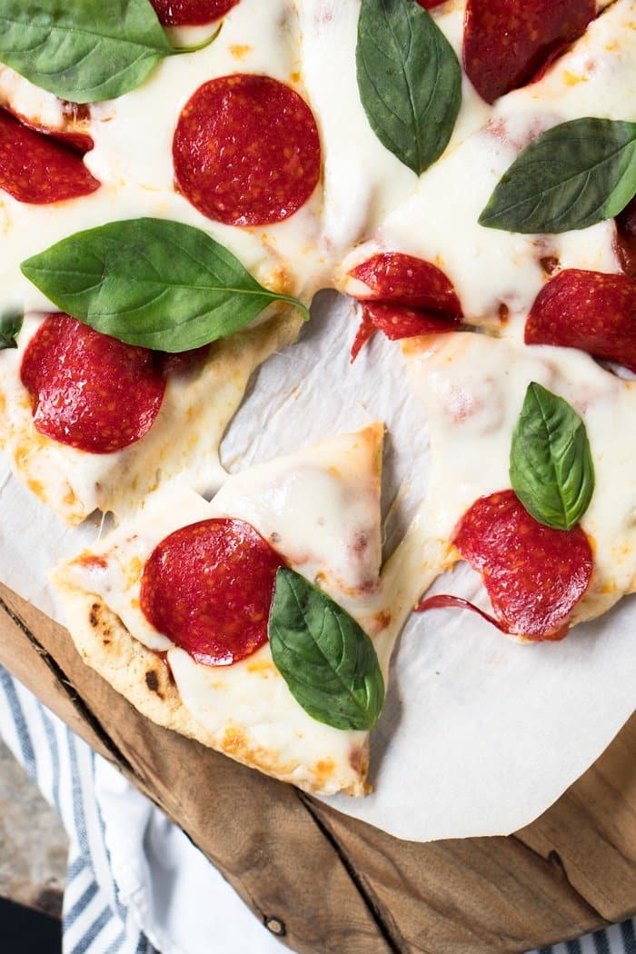 Gluten Free, Dairy Free & Keto Stove Top Pizza Crust 🍕 #keto #ketorecipes #lowcarb #dairyfree #glutenfree #pizza #healthyrecipes