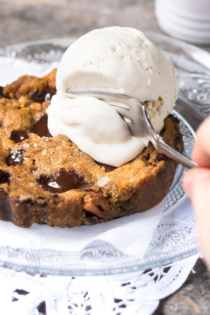 Gluten Free, Paleo & Keto Cookie Pie-For-1 