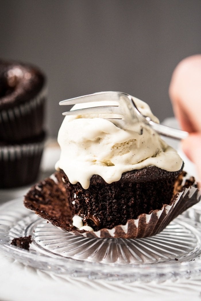 Gluten Free, Paleo & Keto Double Chocolate Muffins 🍫 Extra fudgy! #keto #ketodessert #lowcarb #paleo #glutenfree #chocolate #muffins #healthyrecipes