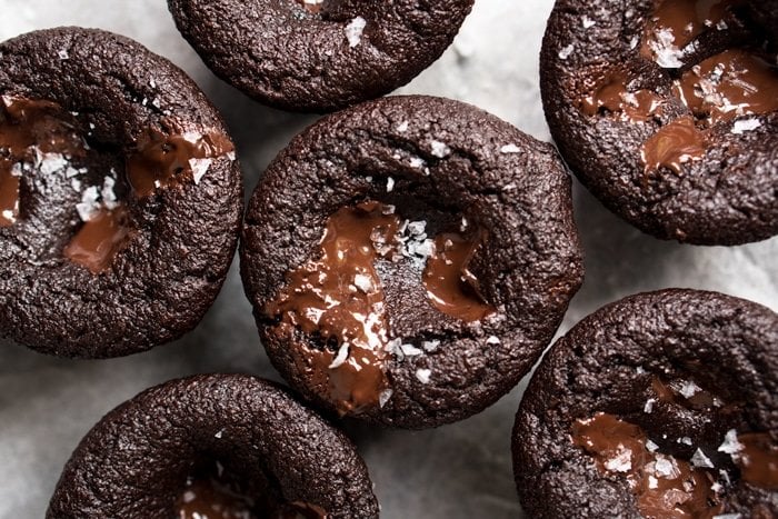Gluten Free, Paleo & Keto Double Chocolate Muffins 🍫 Extra fudgy! #keto #ketodessert #lowcarb #paleo #glutenfree #chocolate #muffins #healthyrecipes