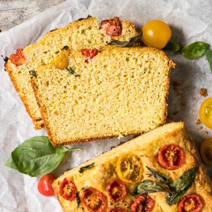 Gluten Free, Paleo & Keto Savory Zucchini Bread 🍞 #keto #ketodiet #lowcarb #paleo #glutenfree #ketobread #healthyrecipes #zucchini