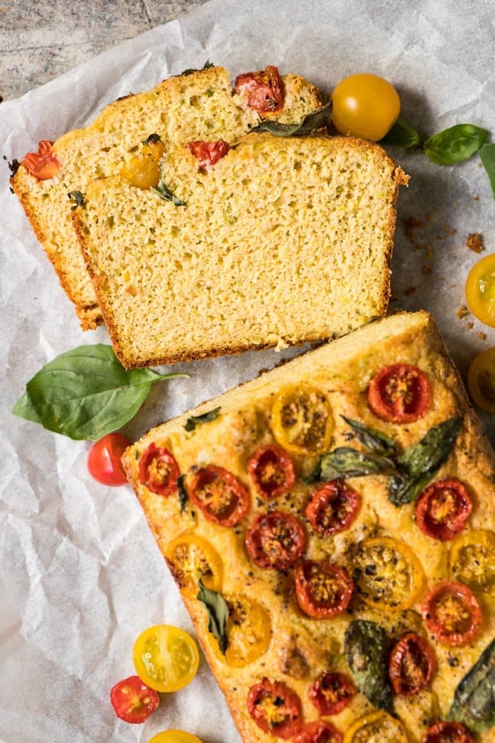 Gluten Free, Paleo & Keto Savory Zucchini Bread 🍞 #keto #ketodiet #lowcarb #paleo #glutenfree #ketobread #healthyrecipes #zucchini