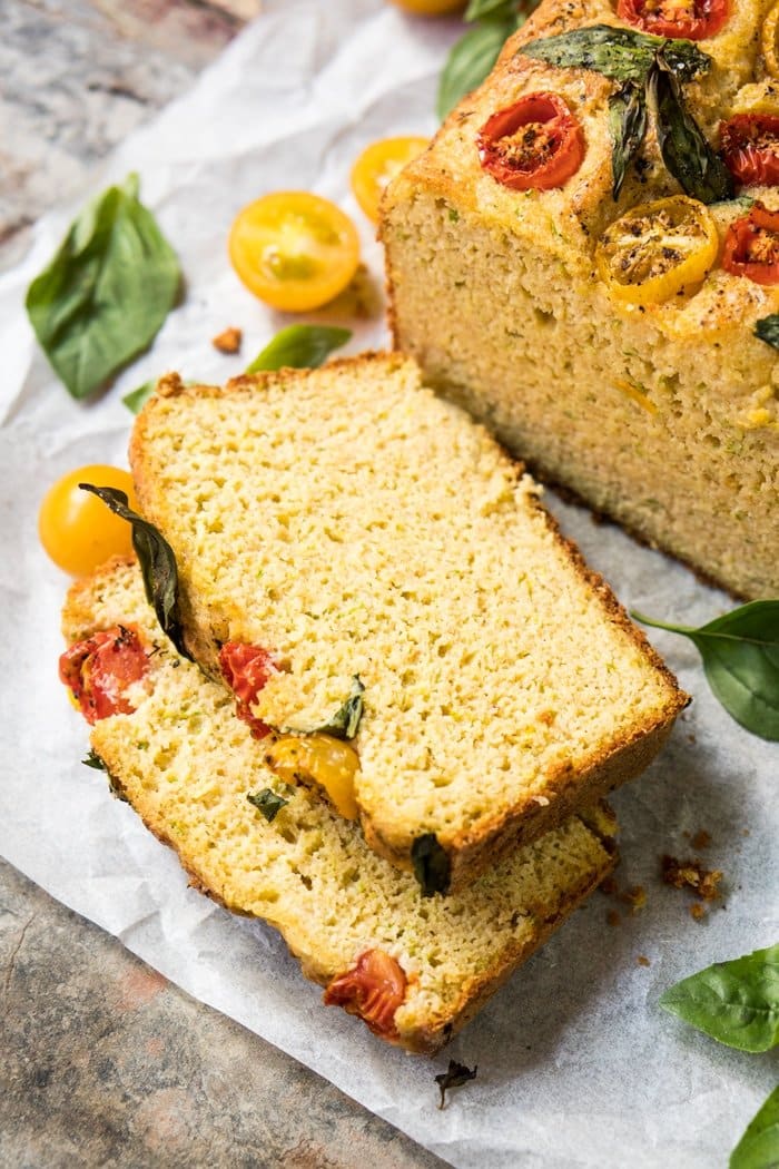 Gluten Free, Paleo & Keto Savory Zucchini Bread 🍞 #keto #ketodiet #lowcarb #paleo #glutenfree #ketobread #healthyrecipes #zucchini