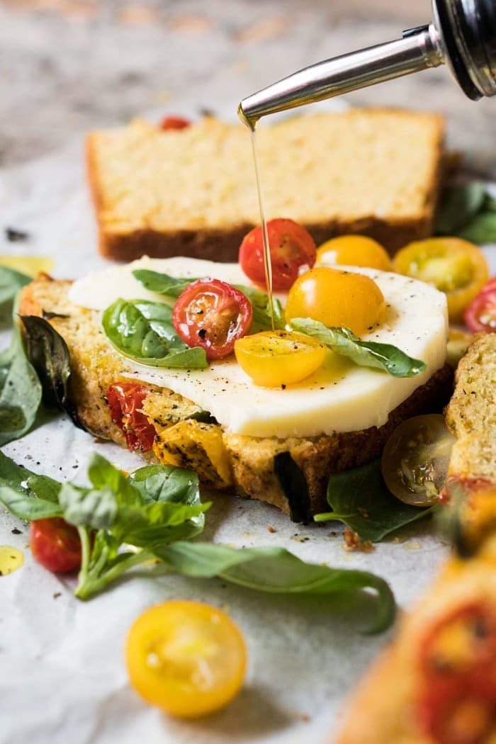 Gluten Free, Paleo & Keto Savory Zucchini Bread 🍞 #keto #ketodiet #lowcarb #paleo #glutenfree #ketobread #healthyrecipes #zucchini