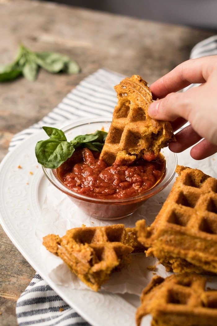 (1g net carb!) Gluten Free, Low Carb & Keto Grilled Cheese Waffles #keto #glutenfree #lowcarb #healthyrecipes #waffles #grilledcheese