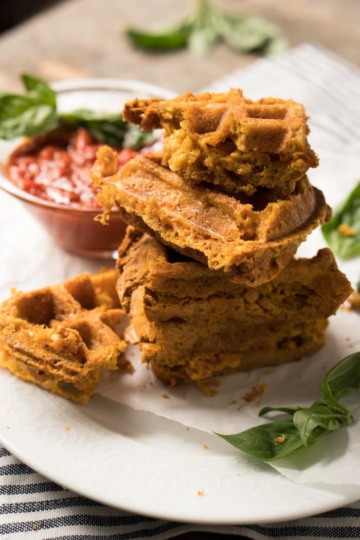 (1g net carb!) Gluten Free, Low Carb & Keto Grilled Cheese Waffles #keto #glutenfree #lowcarb #healthyrecipes #waffles #grilledcheese