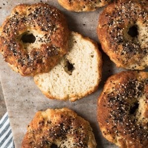 Gluten Free, Paleo & Keto Bagels #keto #lowcarb #glutenfree #paleo #healthyrecipes #bagels #dairyfree #ketorecipes #ketodiet