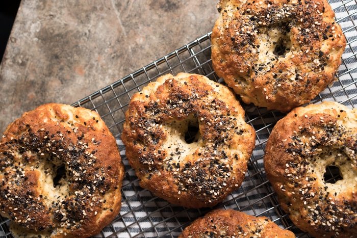 Gluten Free, Paleo & Keto Bagels #keto #lowcarb #glutenfree #paleo #healthyrecipes #bagels #dairyfree #ketorecipes #ketodiet