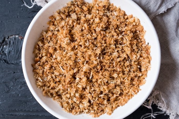 Pork rind coating for the keto chicken tenders