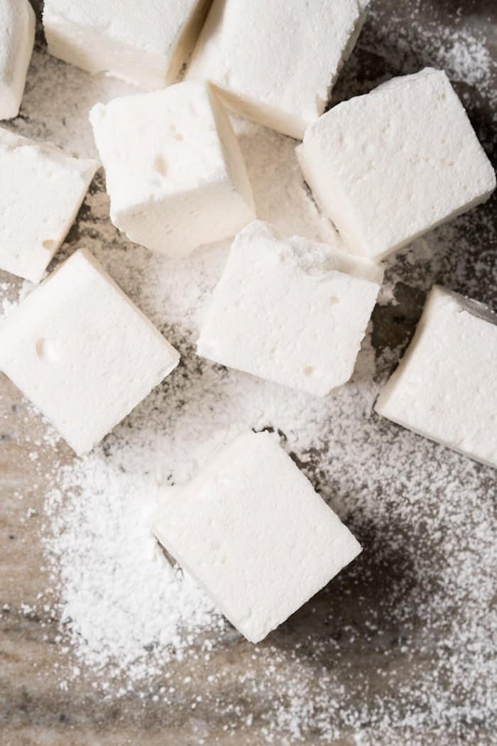 3-Ingredient Sugar Free, Paleo & Keto Marshmallows #keto #lowcarb #glutenfree #paleo #healthyrecipes #marshmallows #ketodessert #ketorecipes #ketodiet #smores