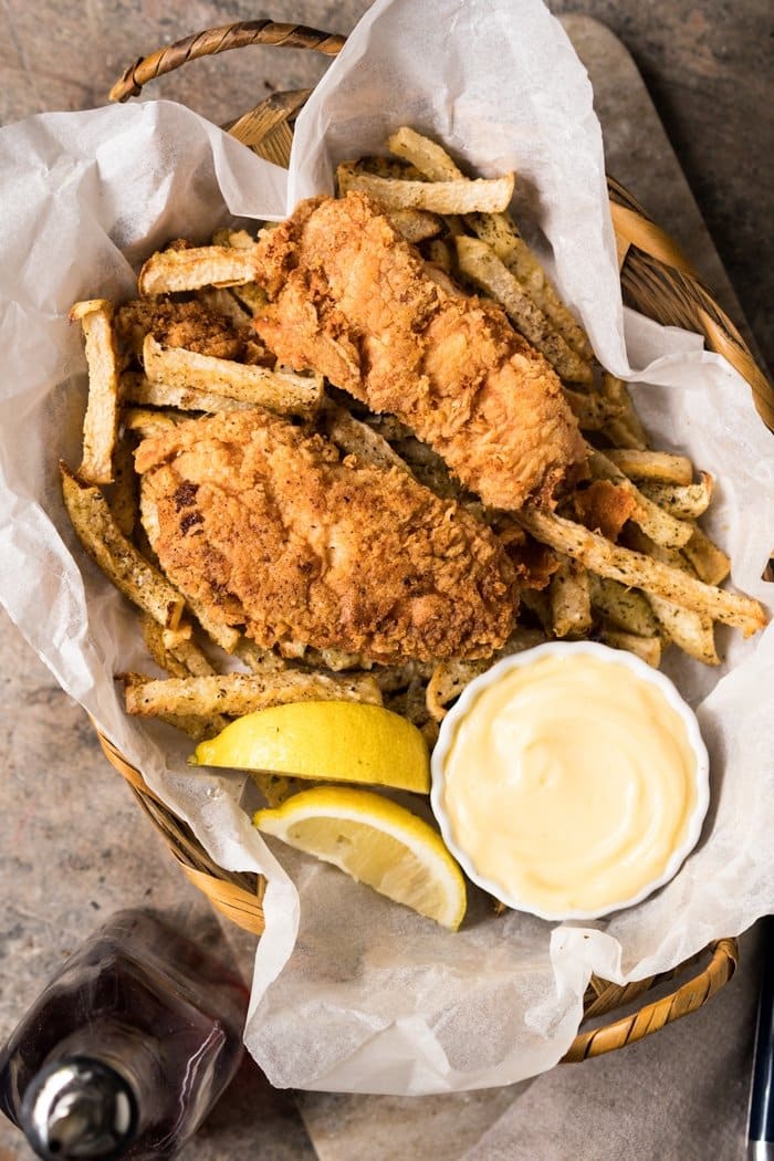 Gluten Free & Keto Fish And Chips #keto #ketorecipes #lowcarb #glutenfree #healthyrecipes #fishandchips